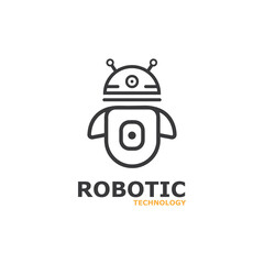 Robot icon vector concept design