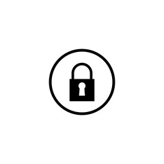 padlock, locked, lock icon vector symbol illustrations isolated white background