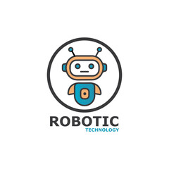 Robot icon vector concept design