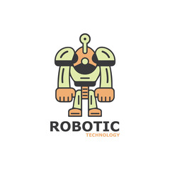 Robot icon vector concept design