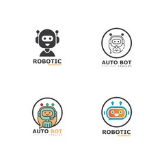 Robot icon vector concept design