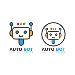 Robot icon vector concept design