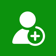 Obraz premium Add User - Metro Tile Icon