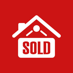 Home Sold Sign -  Metro Tile Icon