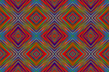 Colorful seamless pattern, abstract geometric background