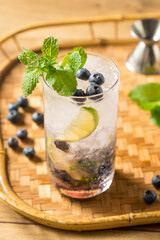 Boozy Sweet Blueberry Mojito