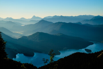 Alpenpanorama aus dem Schlafsack