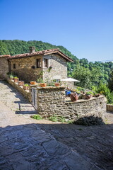 Obraz premium Old Rupit town Spain Cityscape., Spain Catalonia Rupit ancient town