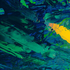 Black Acrylic Image. Orange Aquarelle Decor. Pink