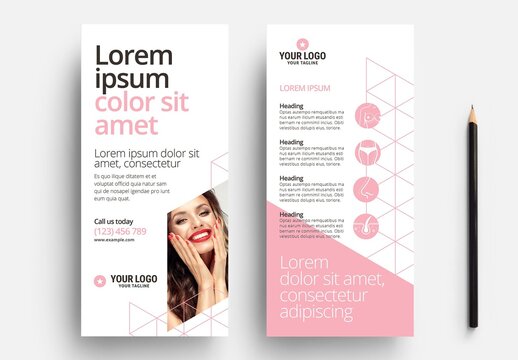 DL Flyer for Cosmetic Services & Hair Salons