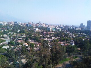 Santiago de Chile city view from above 4