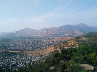 Santiago de Chile city view from above 2