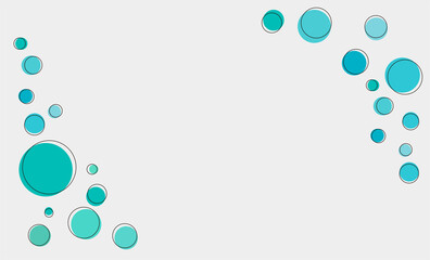 ellipse Abstract on white background in vector illustration