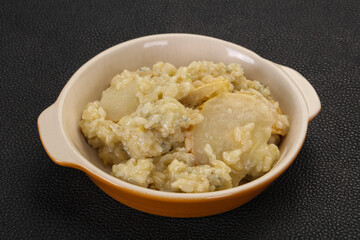 Risotto with pear and gorgonzola