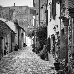 Old street in Santarcangelo di Romagna