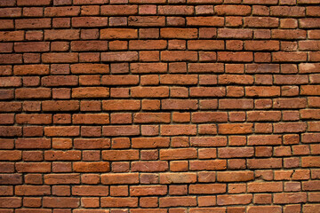 Background of brick red rusty wall texture