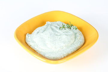 Cottage cream snack with herbs