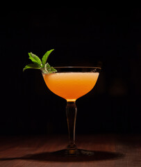 Mojito variation with aged rum, served up