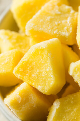 Yellow Organic Frozen Pineapple