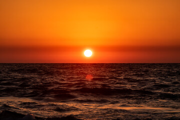 Fototapeta premium sunset in the sea