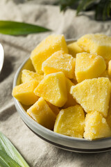 Yellow Organic Frozen Pineapple