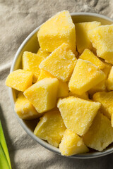 Yellow Organic Frozen Pineapple
