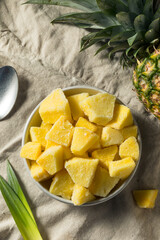 Yellow Organic Frozen Pineapple