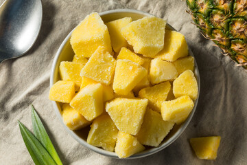 Yellow Organic Frozen Pineapple