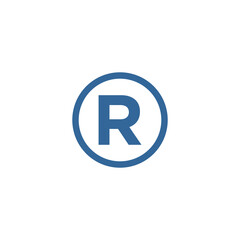register mark icon vector symbol