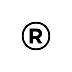register mark icon vector symbol