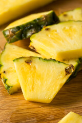 Raw Yellow Organic PIneapple Slices