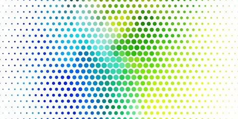 Light Blue, Green vector background with circles. Abstract colorful disks on simple gradient background. Pattern for websites, landing pages.