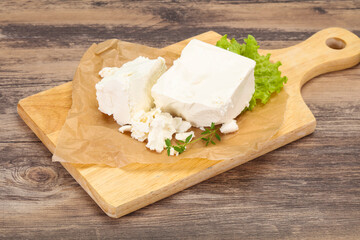 Greek traditional Feta soft cheese