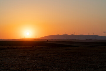 long exposure landscape  at sunset
