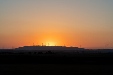 long exposure landscape  at sunset