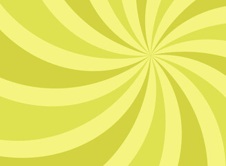 Obraz premium Sunlight retro vertical spiral background. sage green color burst background.