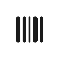 Barcode. Modern simple flat bar code sign. Marketing, internet concept. Trendy vector buy market mark symbol for website design, mobile app.
