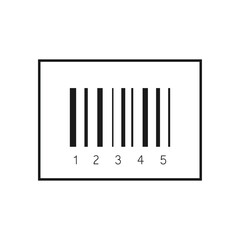 Barcode. Modern simple flat bar code sign. Marketing, internet concept. Trendy vector buy market mark symbol for website design, mobile app.
