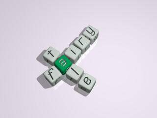 combination of fairy tale built by cubic letters from the top perspective, excellent for the concept presentation. illustration and background