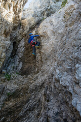 climber on the rock