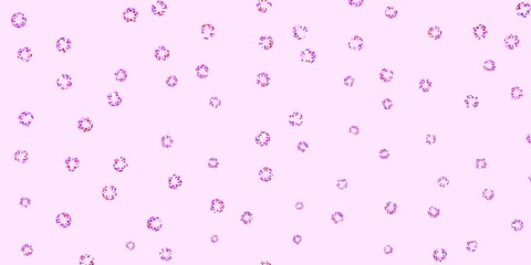 Light blue, red vector texture with disks.