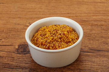 Dijon mustard sauce with seeds