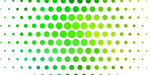 Light Green, Yellow vector layout with circle shapes. Abstract colorful disks on simple gradient background. Pattern for booklets, leaflets.