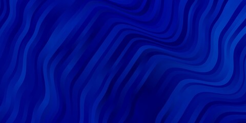 Light BLUE vector texture with curves. Bright sample with colorful bent lines, shapes. Best design for your posters, banners.