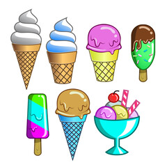 Ice cream vector collection