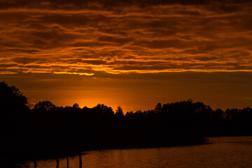 lake sunset