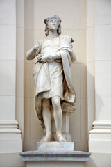 Obraz premium Statue des Malers Raffael, Künstlerhaus, Wien, Österreich