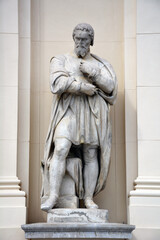 Statue von Michelangelo, Künstlerhaus, Wien, Österreich