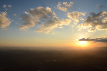 Fototapeta na wymiar Sunset at Topo do Mundo (translated name: Top of the World)