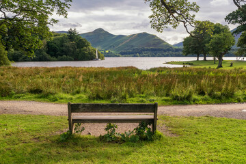 Lake Derwentwater with Cat Bells in the background